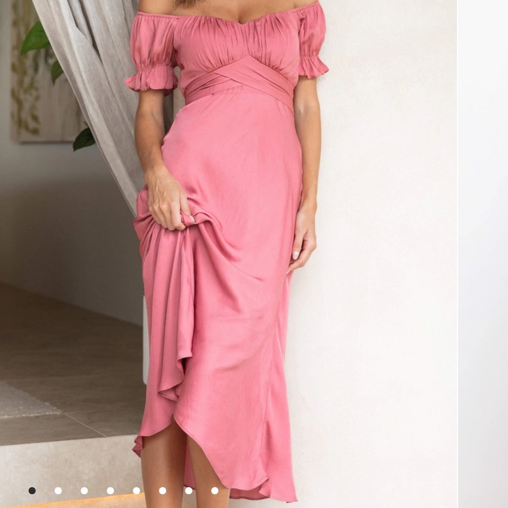 Petal + Pup Dusty Rose Midi Dress
